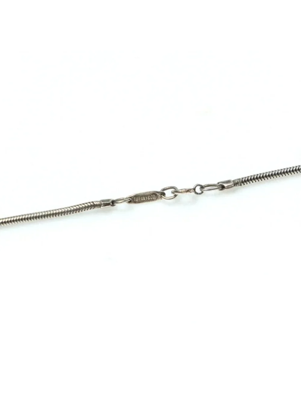 Tiffany & Co Necklace 925 Sterling Silver Plate Pendant Barnecklace